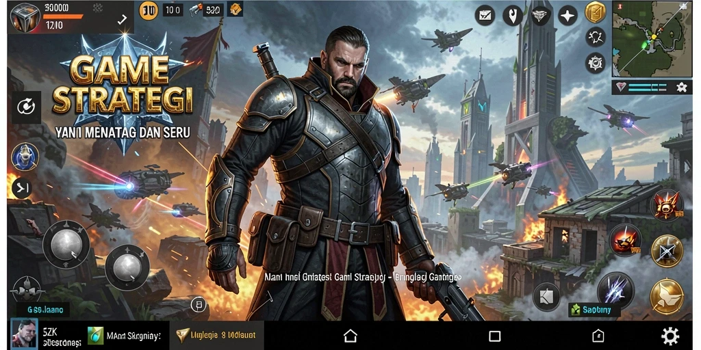 Screenshot gameplay 5ZK menampilkan pertempuran strategi yang mendebarkan.