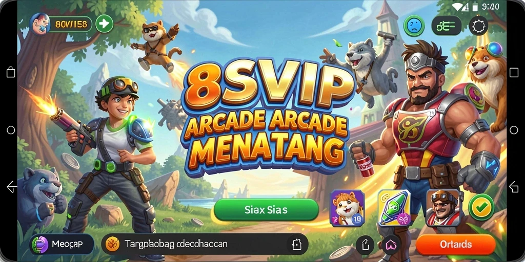 Tangkapan layar gameplay <strong>8SVIP</strong> menampilkan aksi mendebarkan dalam permainan Arcade.