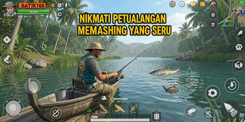 Tangkapan ikan besar dan grafis memukau dalam gameplay.