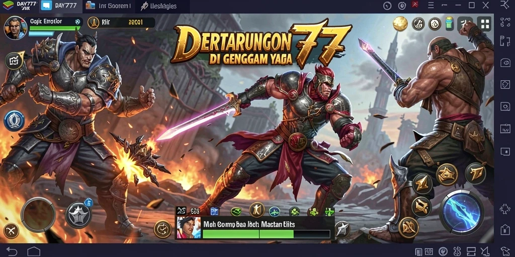 Tangkapan layar gameplay grafis tinggi di DAY777.