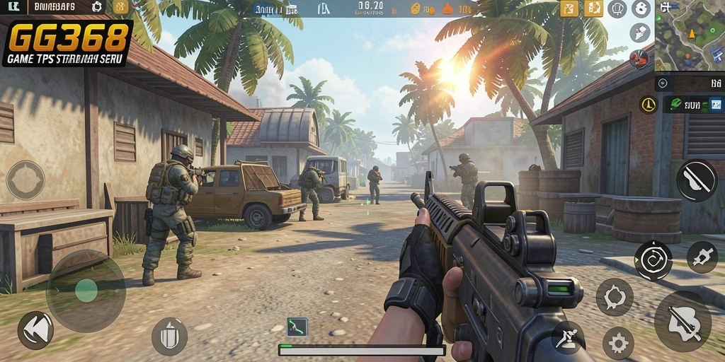Tampilan gameplay seru dalam GG368 dengan aksi mendebarkan.