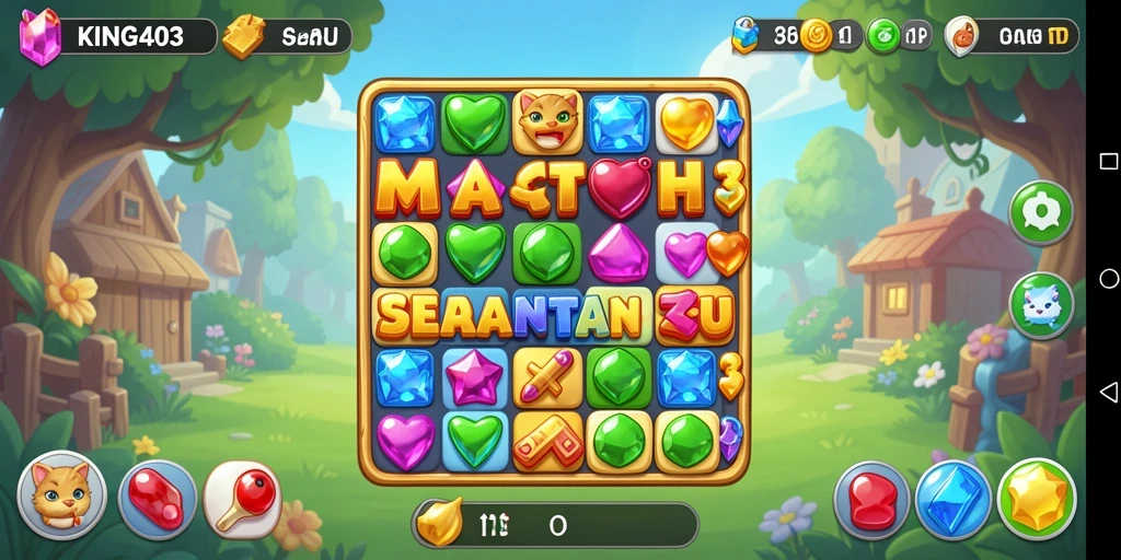 Gameplay seru KING403 yang memikat dengan tantangan Match-3.