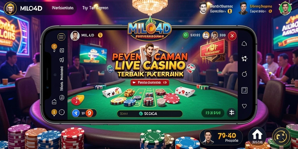 Tampilan gameplay Live Casino di MILO4D yang seru dan interaktif.
