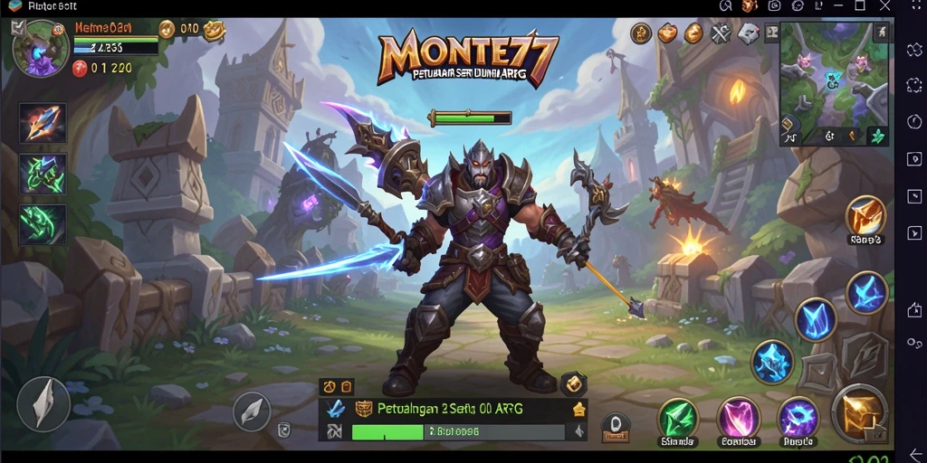 Gameplay seru dalam MONTE77 yang penuh aksi ARPG.