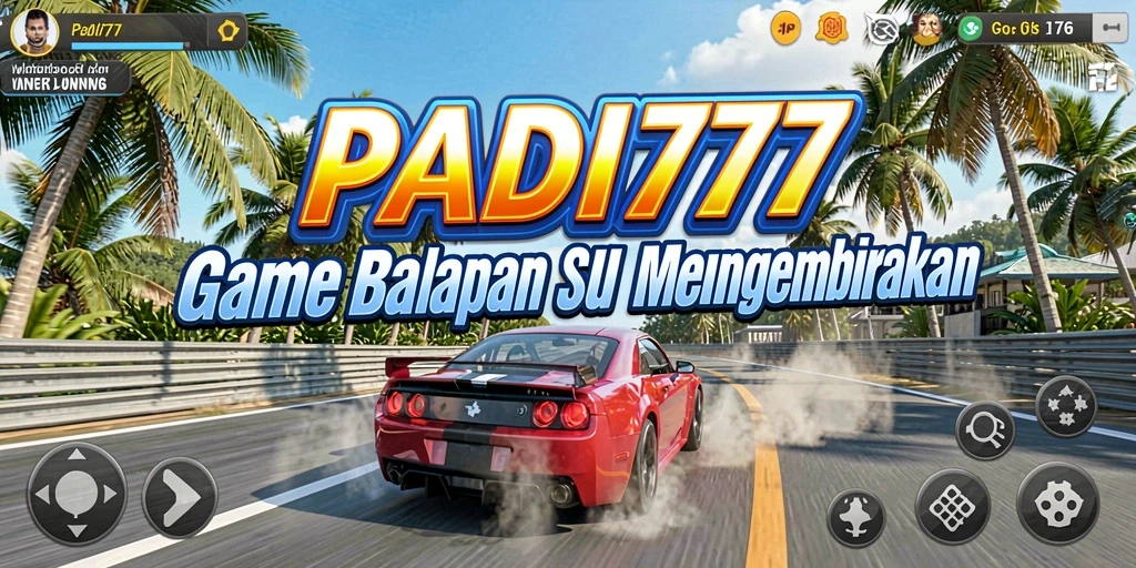Tampilan menarik dari gameplay balapan PADI777 yang mendebarkan.
