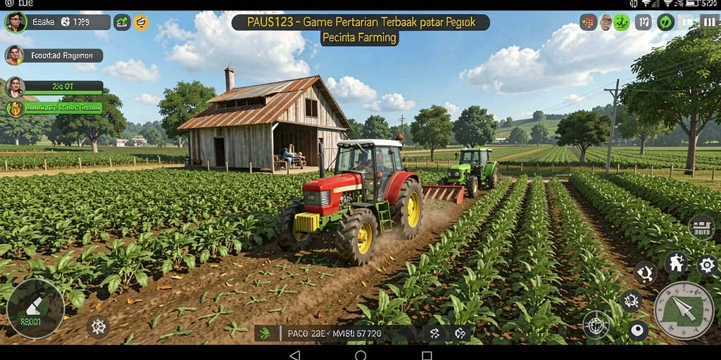 Tampilan gameplay <strong>PAUS123</strong> yang menarik dalam dunia pertanian.