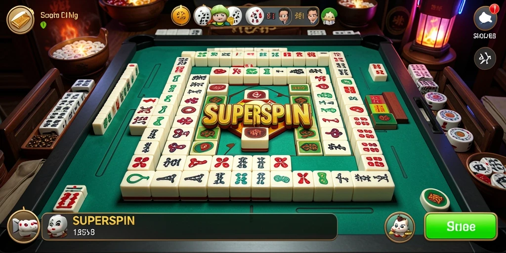 Tampilan gameplay SUPERSPIN yang menantang dan menarik.