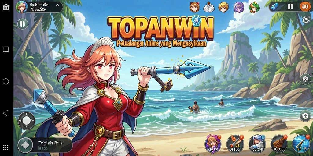 Tampilan gameplay TOPANWIN yang menarik dan penuh warna.