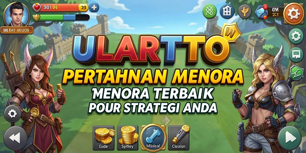 Menampilkan serunya gameplay Tower Defense ULARTOTO.